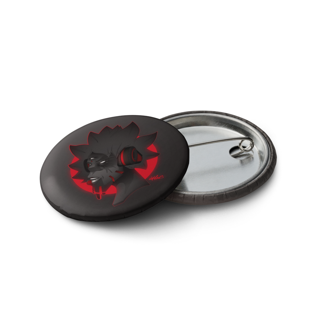 Set de 5 badges ronds aux motifs AfroSingers par Wam aux couleurs rouge, noir et blanc