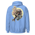 Hoodie epais bleu 50% polyester 50% coton imprimé motif SmokingGirl du S au 5XL