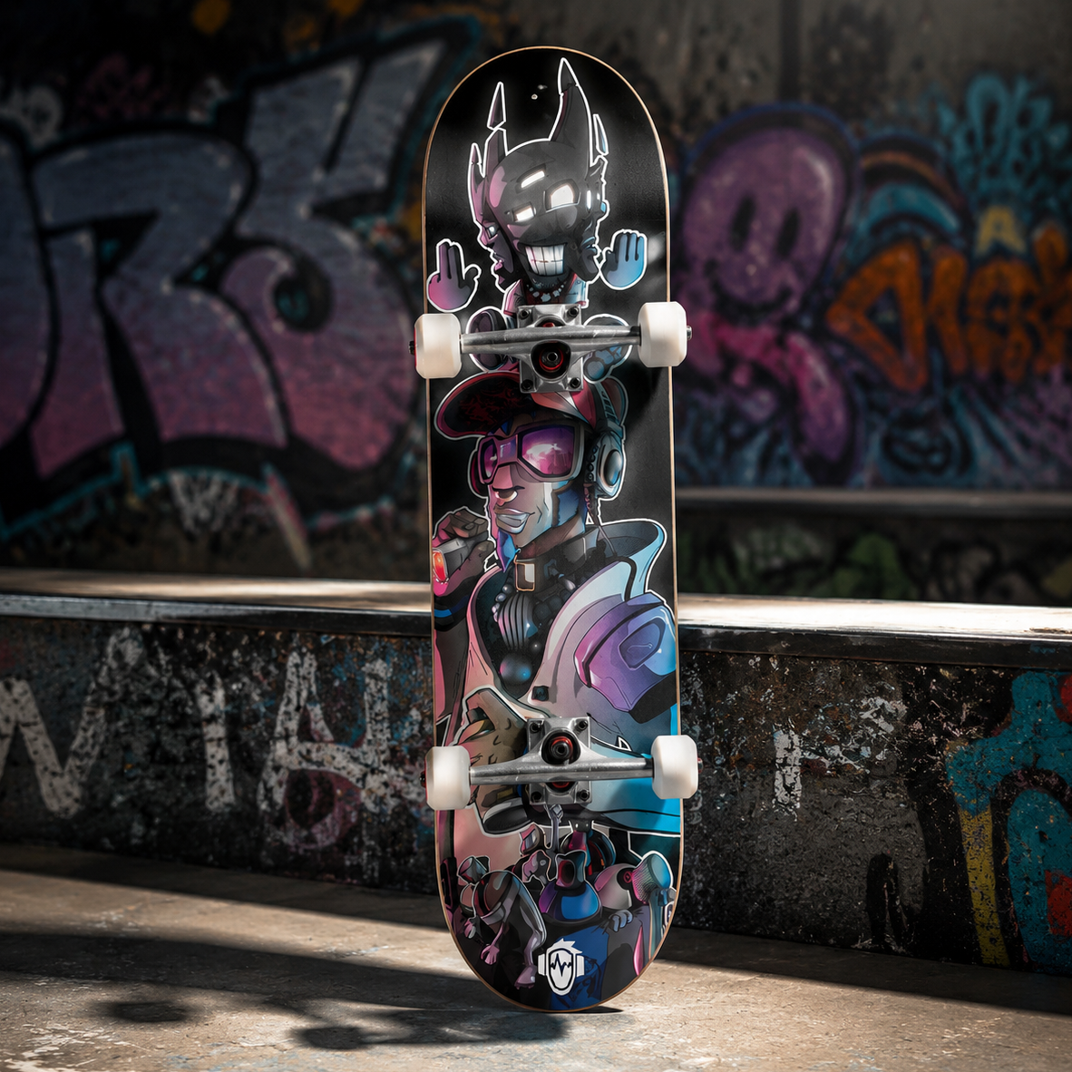 Skateboard 8-1/4 classique complet motif Chaotic exclusif par WAM2026