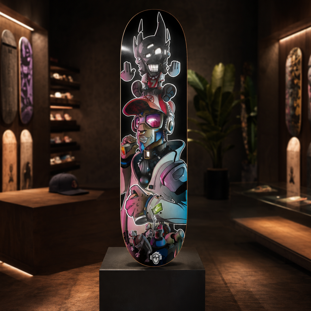 Skateboard 8-1/4 classique complet motif Chaotic exclusif par WAM2026