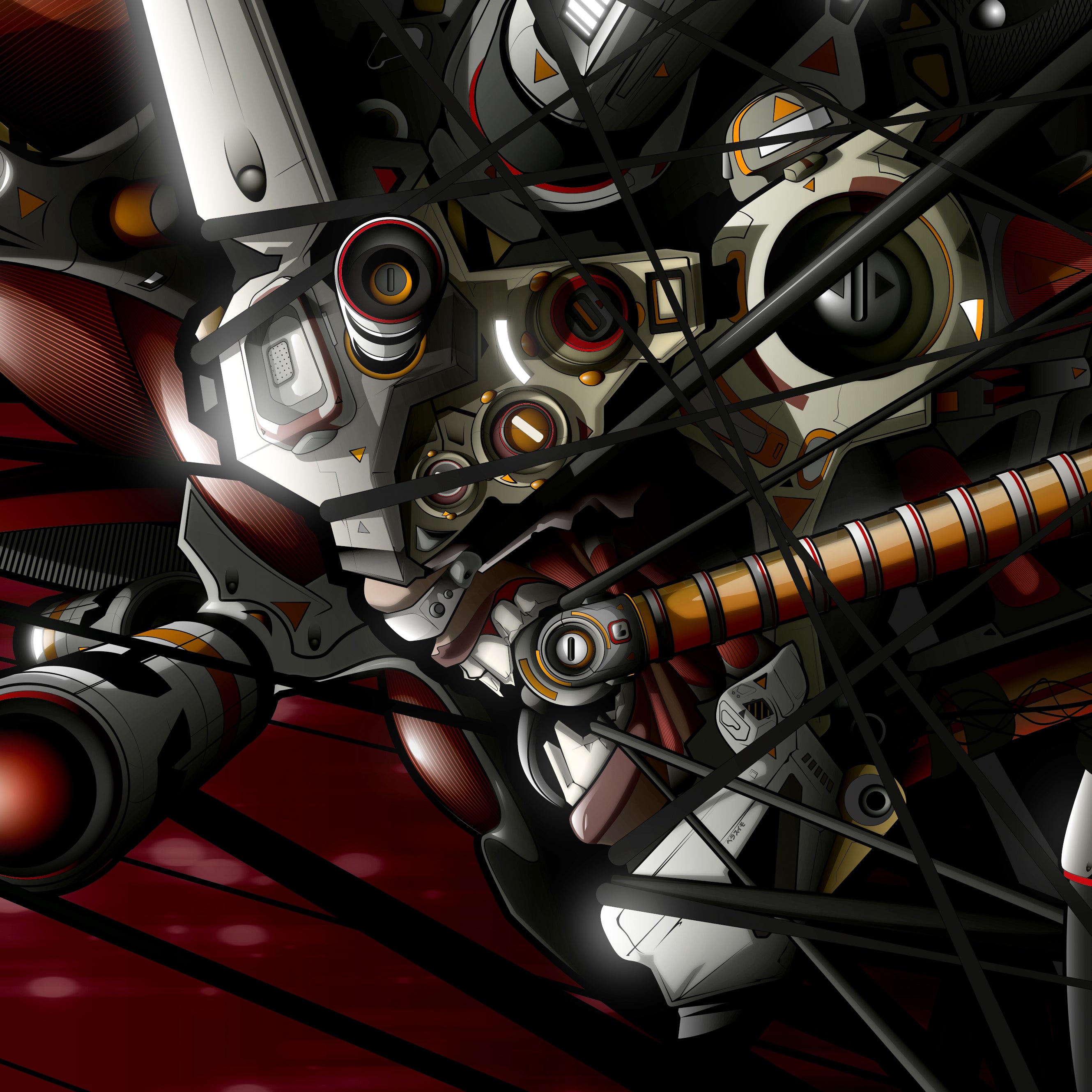 Impression d'art de l'illustration Confrontation par WAM2026 panoramique sur pvc disponible en 2 tailles
