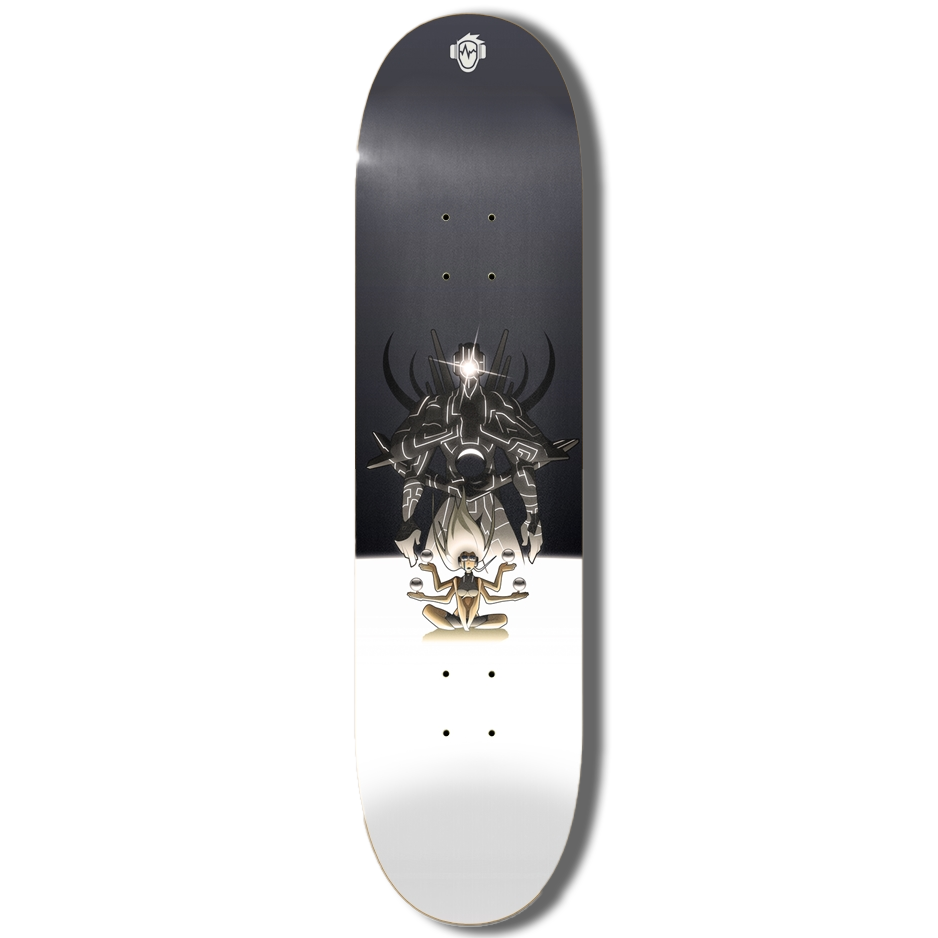 skateboard complet 8.25" trucks grip imprimé motif exclusif titan par Wam