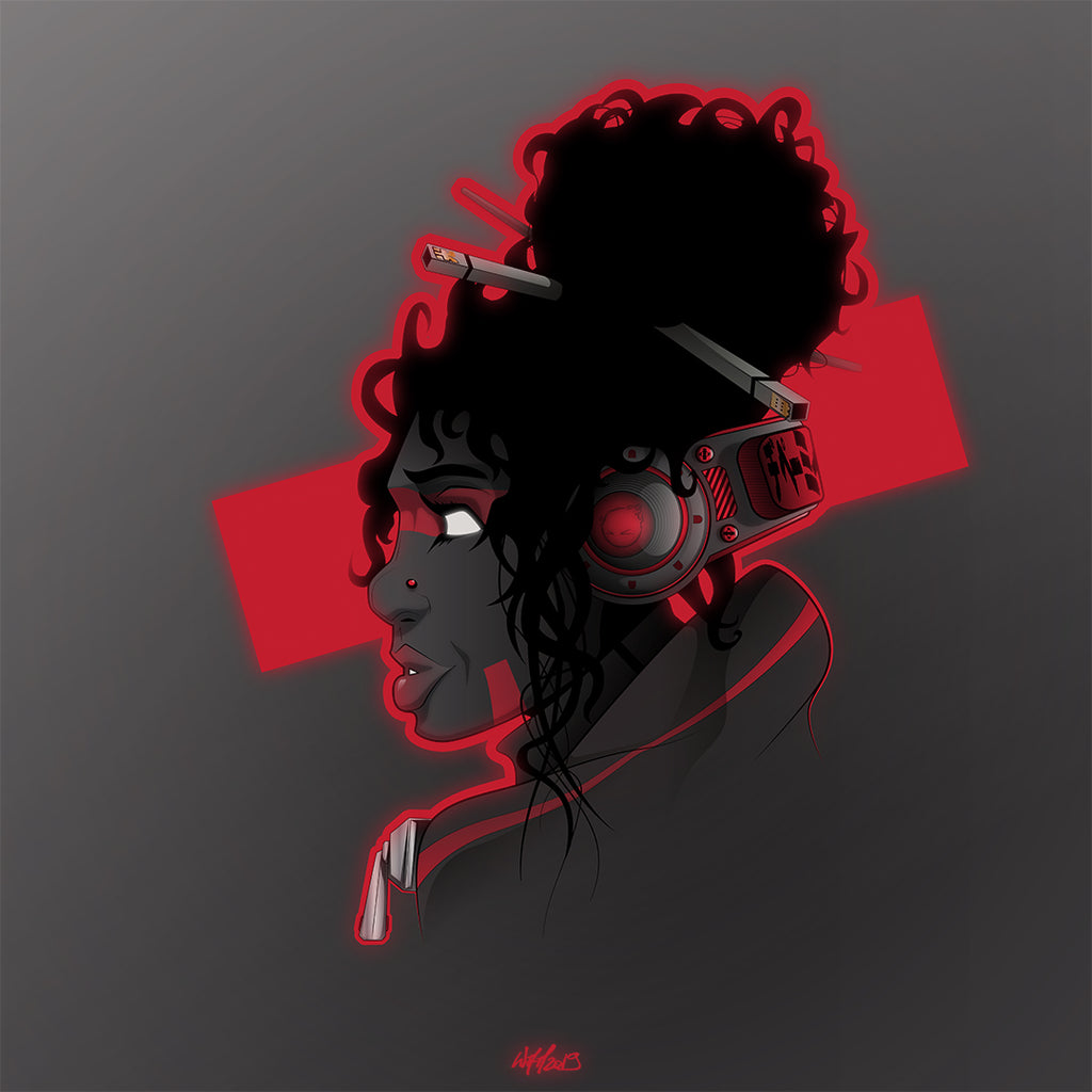 Triptyque d'illustrations AfroSingers par WAM2026 sur toiles châssis bois de 20 à 60 cm de coté