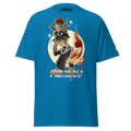 Tshirt bleu 100% coton unisexe avec motif FishBoy du S au 5 XL