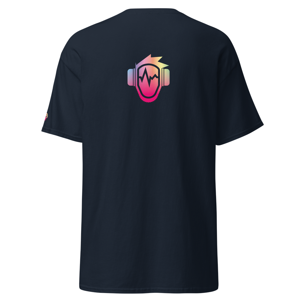 tshirt bleu marine imprimé motif theRolllingGuy du s au 5xl