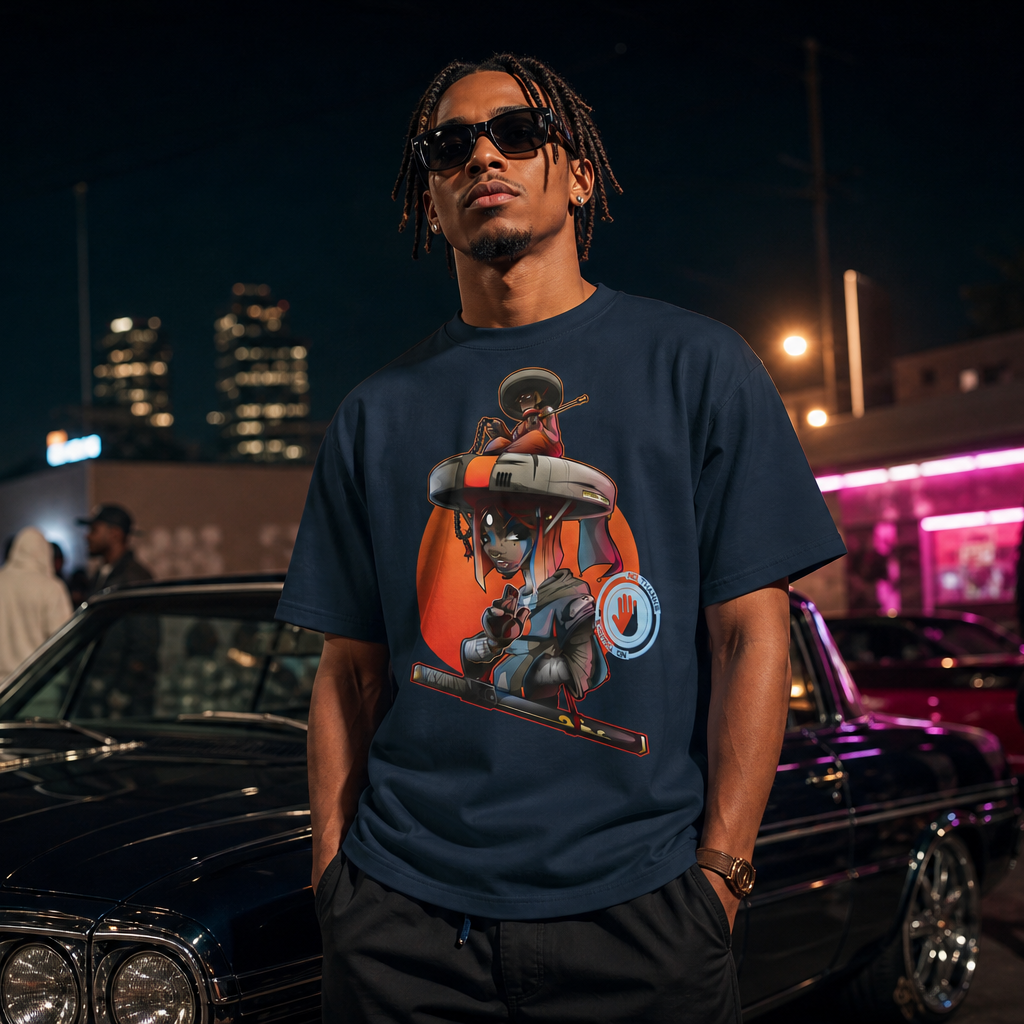 Tshirt organique 100% coton biologique imprimé motif NoThanks par Wam, disponible du S au 4XL