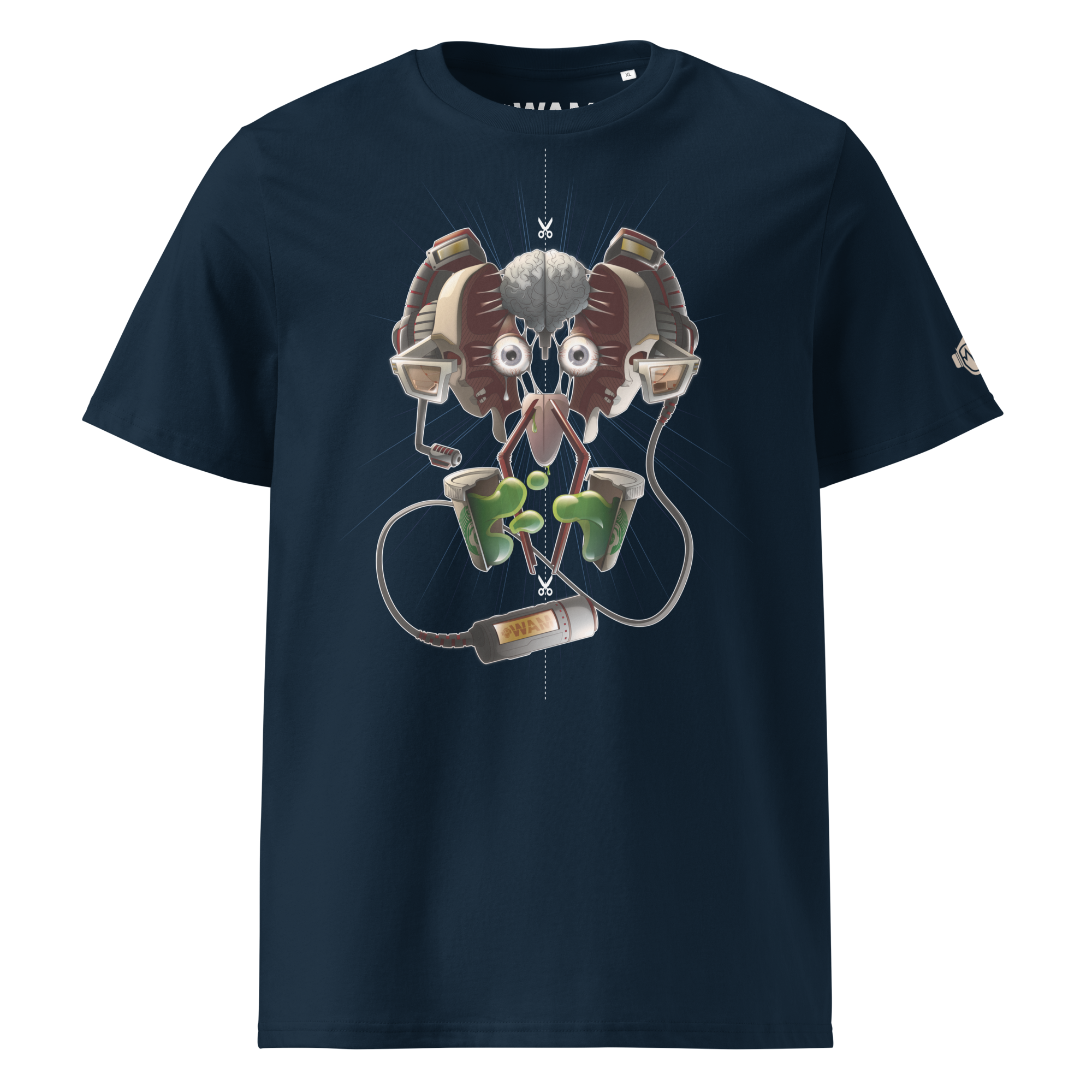"SplittedMind" unisex organic cotton t-shirt